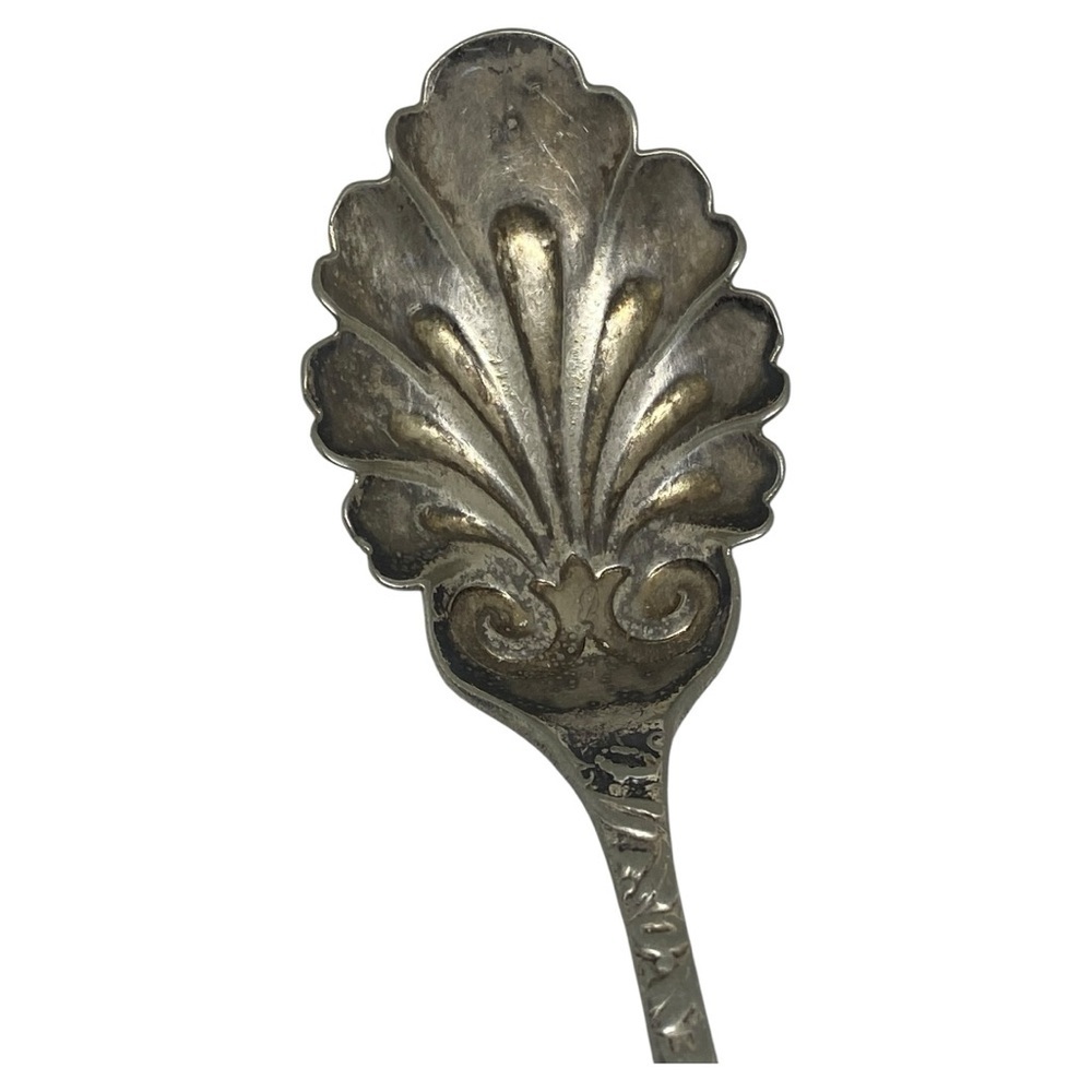Antique Decorative Silver Serving Spoon​ - Picture 2 of 10
